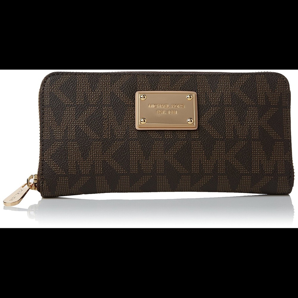 MMK Jet Set Travel Logo Continental Wallet